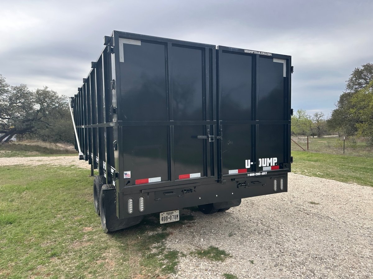 USED 2023 96"x20' U - Dump Gooseneck Dual Tandem Dump Trailer 0524 - J4 Trailer