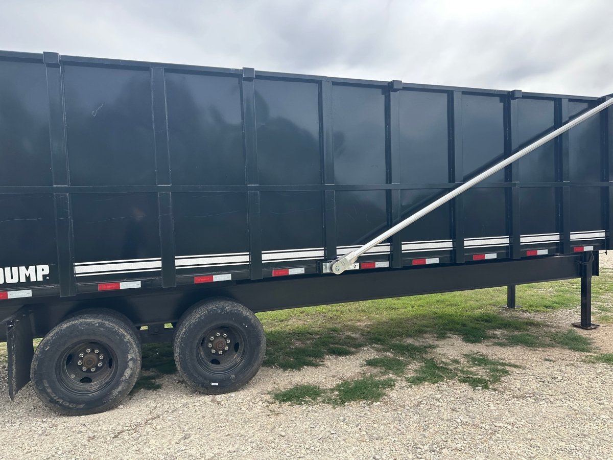 USED 2023 96"x20' U - Dump Gooseneck Dual Tandem Dump Trailer 0524 - J4 Trailer