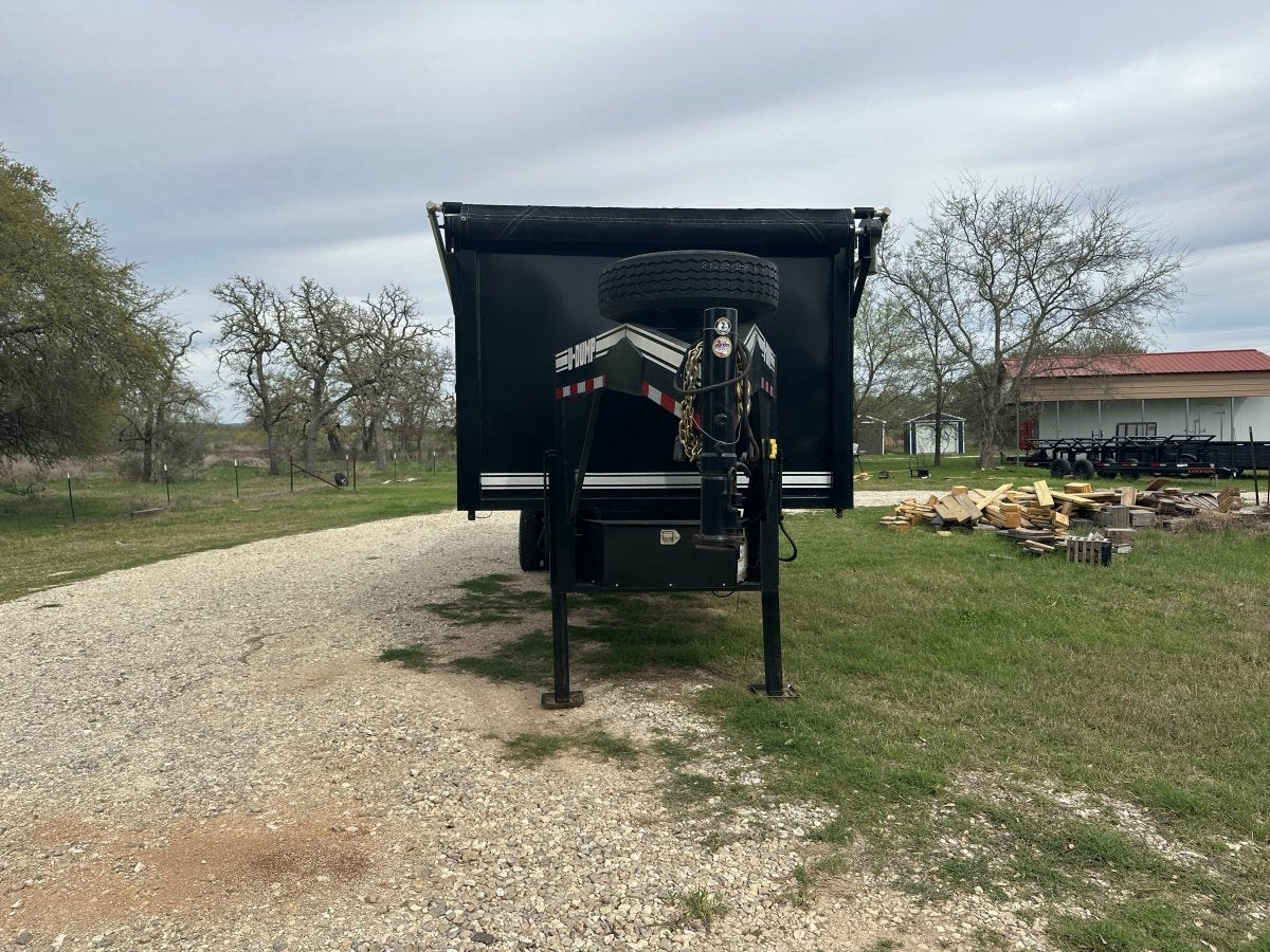 USED 2023 96"x20' U - Dump Gooseneck Dual Tandem Dump Trailer 0524 - J4 Trailer