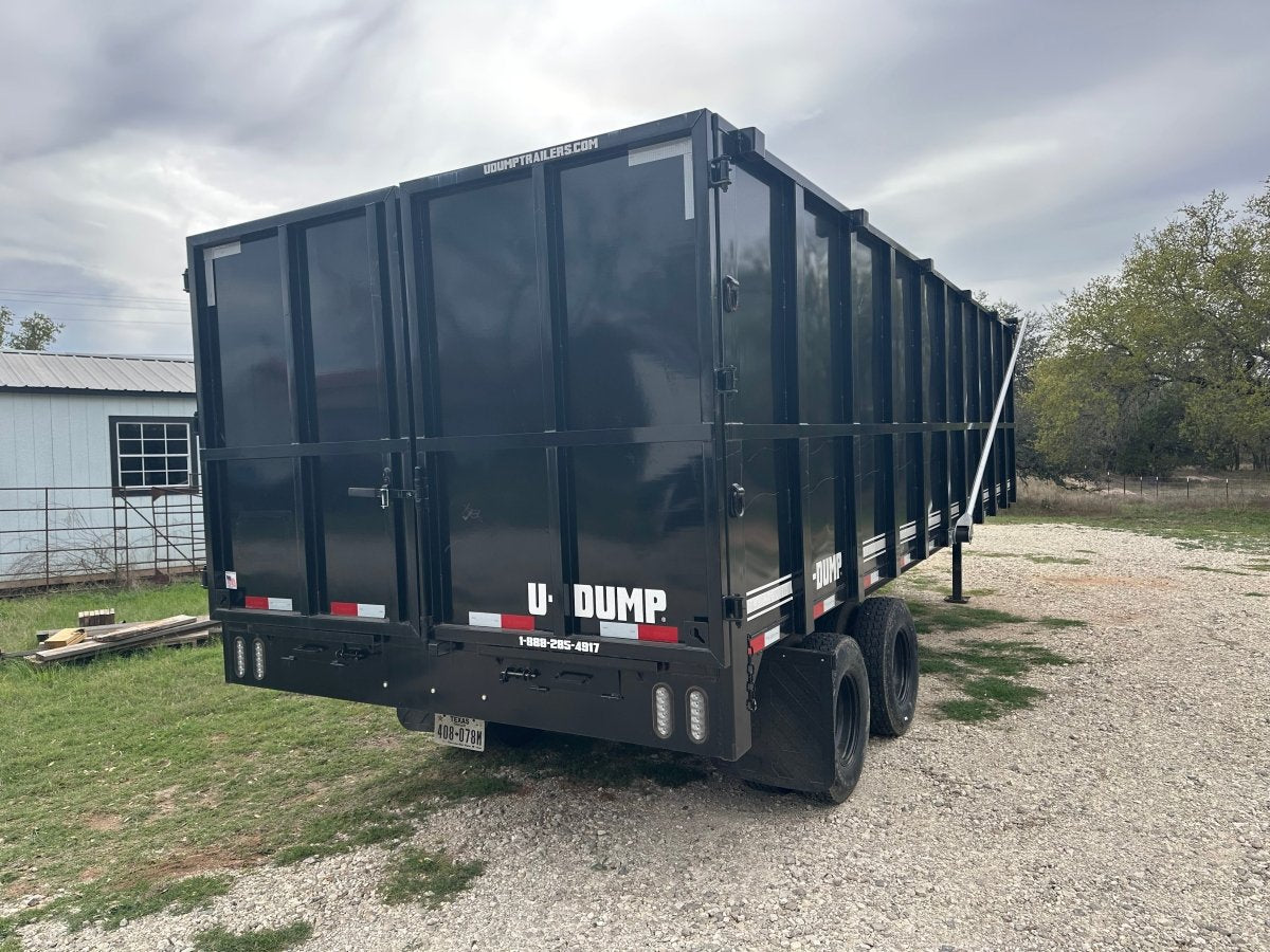 USED 2023 96"x20' U - Dump Gooseneck Dual Tandem Dump Trailer 0524 - J4 Trailer