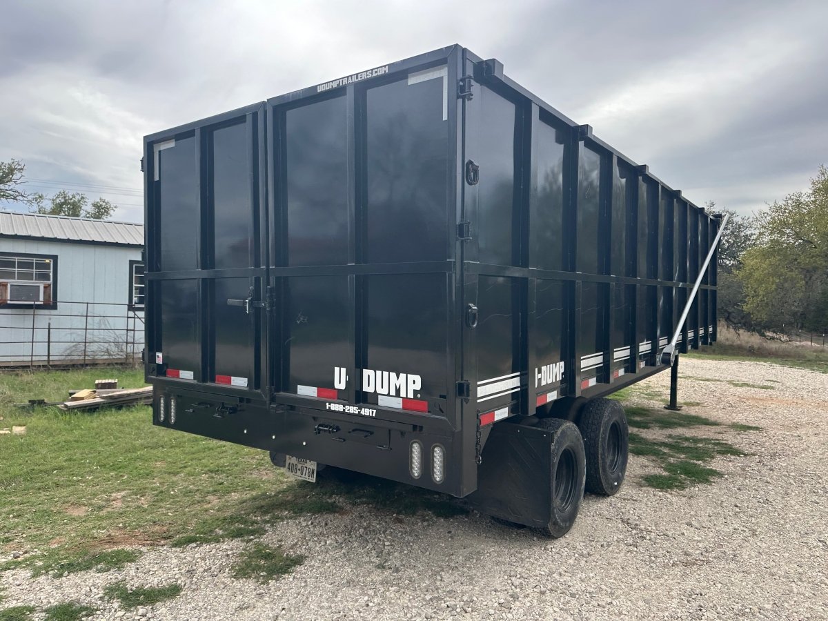 USED 2023 96"x20' U - Dump Gooseneck Dual Tandem Dump Trailer 0524 - J4 Trailer