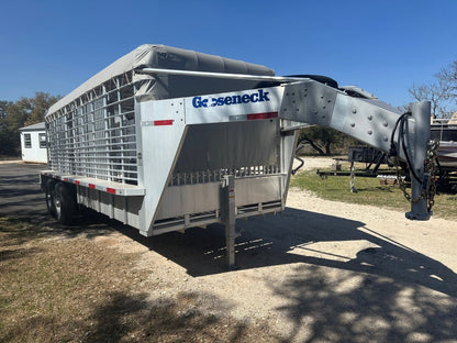 USED 2025 GOOSENECK Gooseneck Livestock 78"x20' ALUMINUM - 0714 - J4 Trailer
