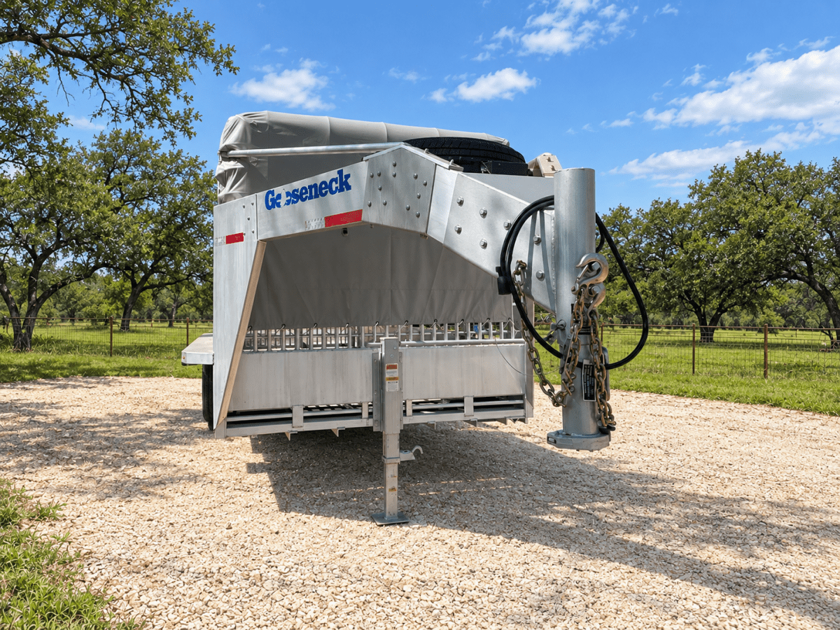 USED 2025 GOOSENECK Gooseneck Livestock 78"x20' ALUMINUM - 0714 - J4 Trailer