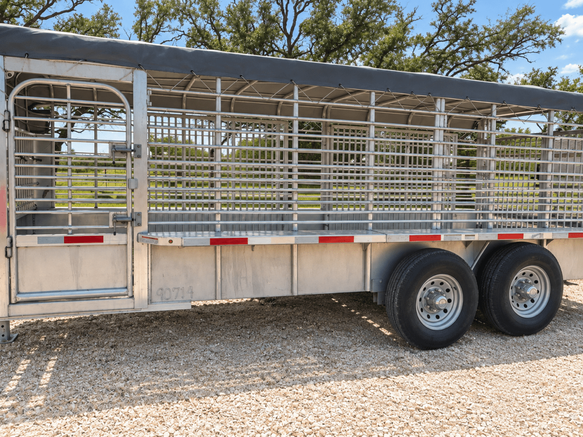 USED 2025 GOOSENECK Gooseneck Livestock 78"x20' ALUMINUM - 0714 - J4 Trailer
