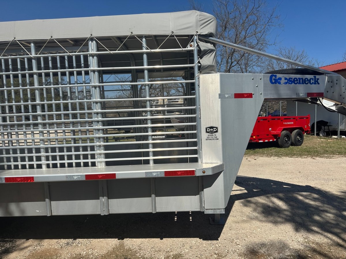 USED 2025 GOOSENECK Gooseneck Livestock 78"x20' ALUMINUM - 0714 - J4 Trailer