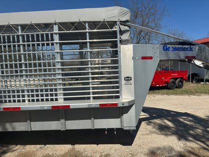 USED 2025 GOOSENECK Gooseneck Livestock 78"x20' ALUMINUM - 0714 - J4 Trailer