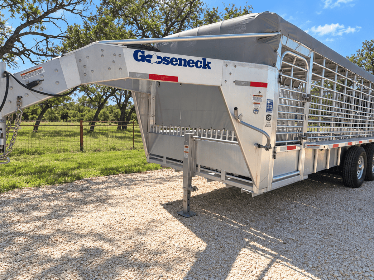 USED 2025 GOOSENECK Gooseneck Livestock 78"x20' ALUMINUM - 0714 - J4 Trailer