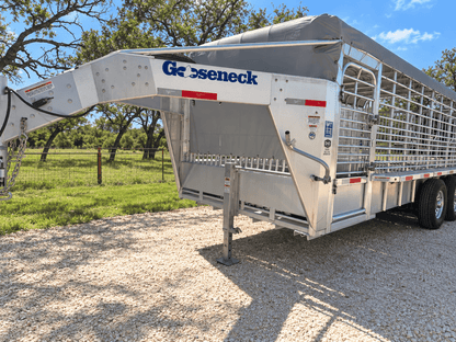 USED 2025 GOOSENECK Gooseneck Livestock 78"x20' ALUMINUM - 0714 - J4 Trailer