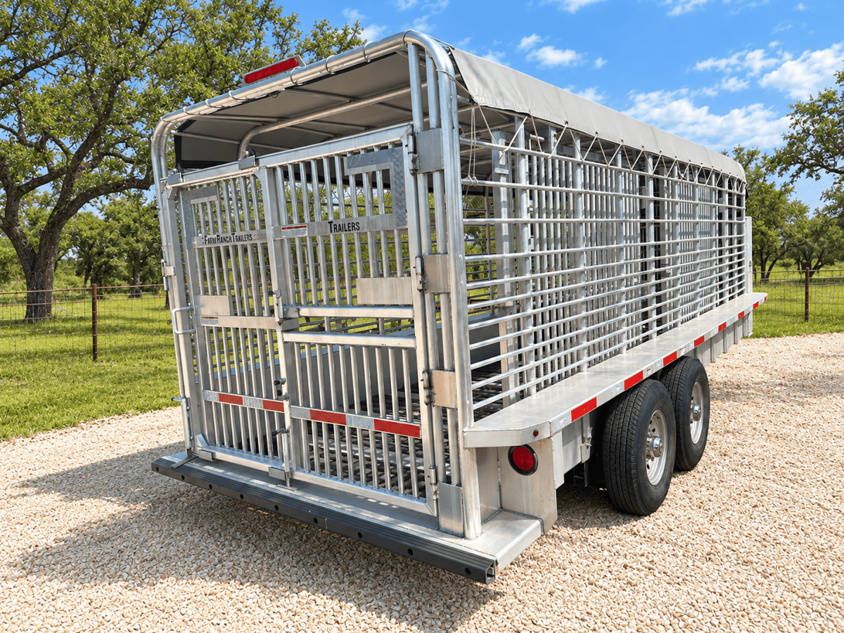 USED 2025 GOOSENECK Gooseneck Livestock 78"x20' ALUMINUM - 0714 - J4 Trailer