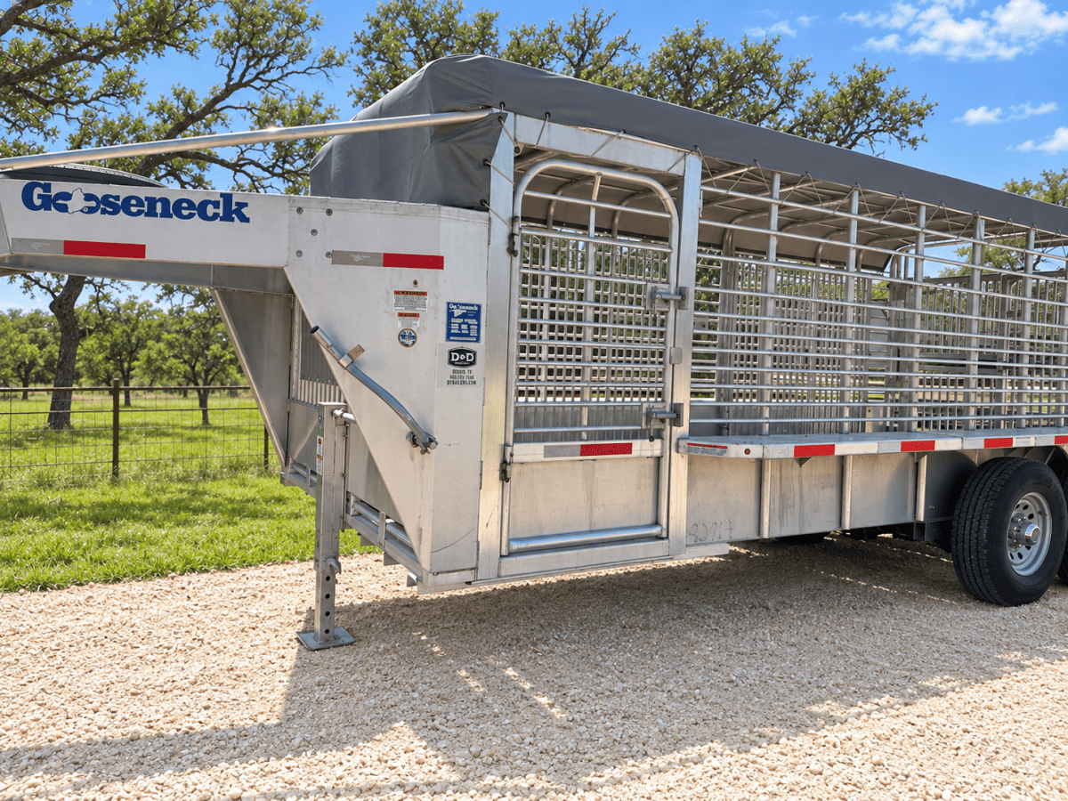 USED 2025 GOOSENECK Gooseneck Livestock 78"x20' ALUMINUM - 0714 - J4 Trailer
