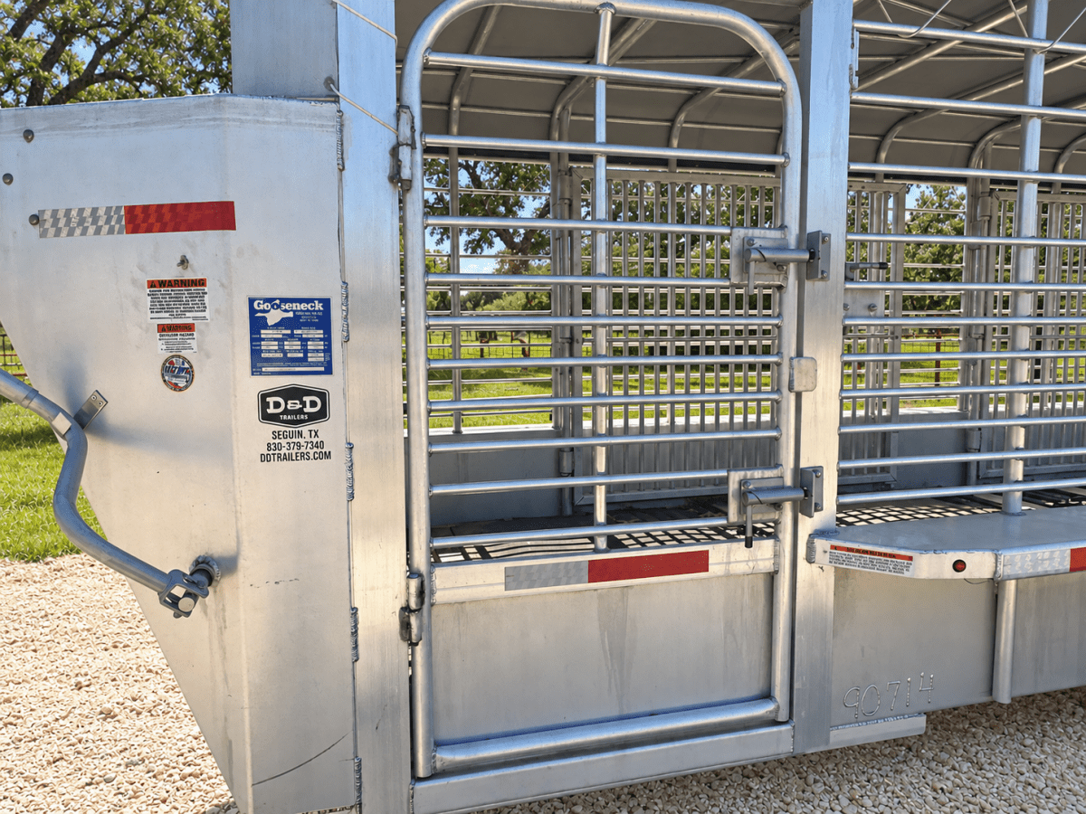 USED 2025 GOOSENECK Gooseneck Livestock 78"x20' ALUMINUM - 0714 - J4 Trailer