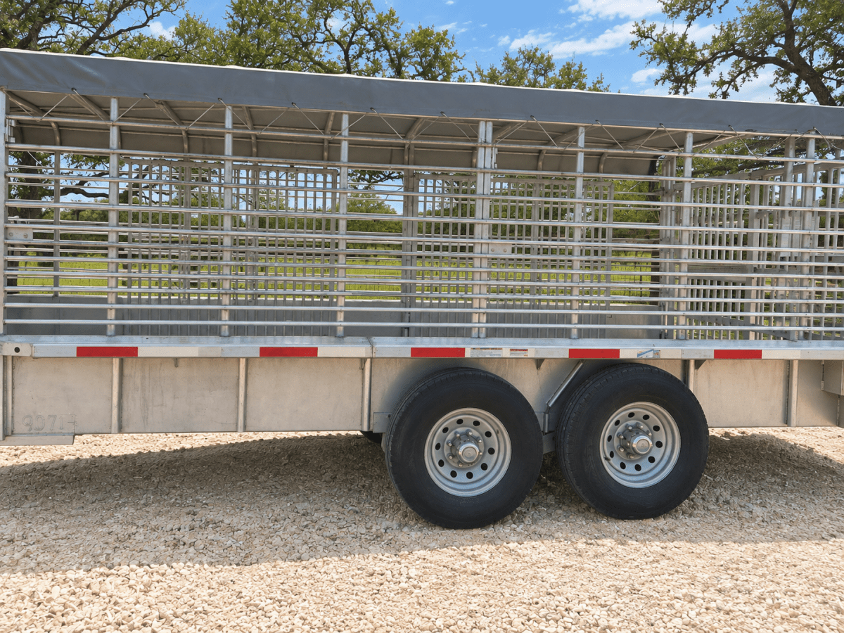 USED 2025 GOOSENECK Gooseneck Livestock 78"x20' ALUMINUM - 0714 - J4 Trailer