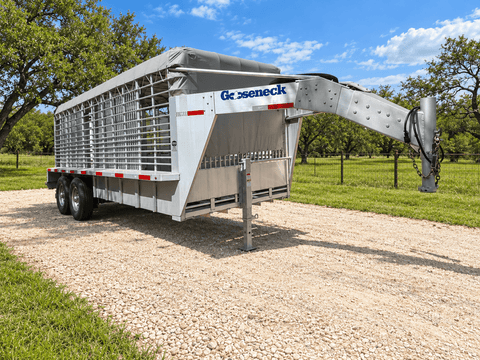 USED 2025 GOOSENECK Gooseneck Livestock 78"x20' ALUMINUM - 0714 - J4 Trailer