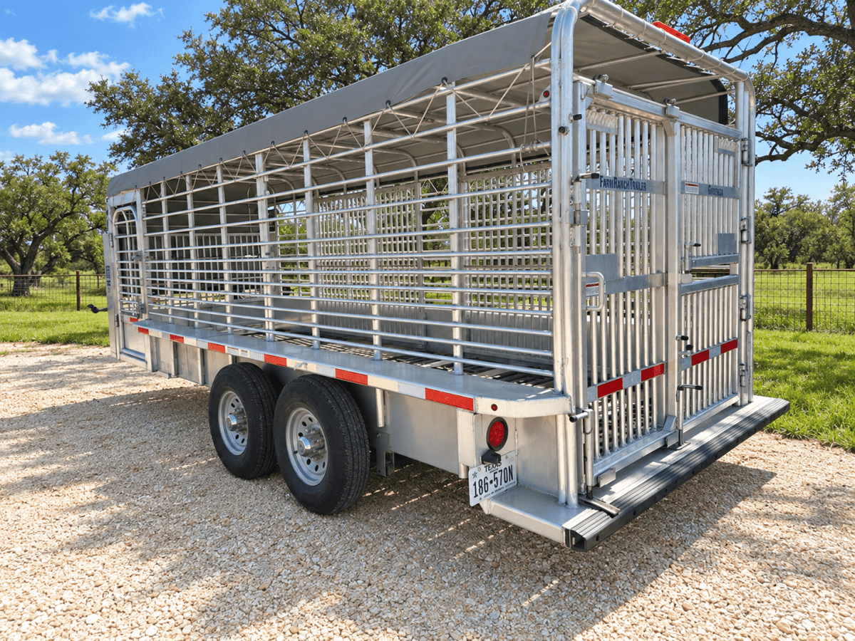 USED 2025 GOOSENECK Gooseneck Livestock 78"x20' ALUMINUM - 0714 - J4 Trailer