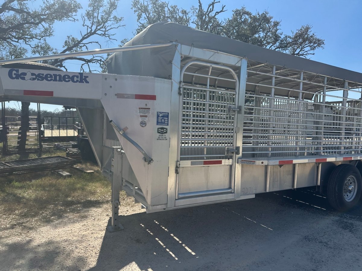 USED 2025 GOOSENECK Gooseneck Livestock 78"x20' ALUMINUM - 0714 - J4 Trailer