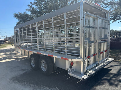 USED 2025 GOOSENECK Gooseneck Livestock 78"x20' ALUMINUM - 0714 - J4 Trailer