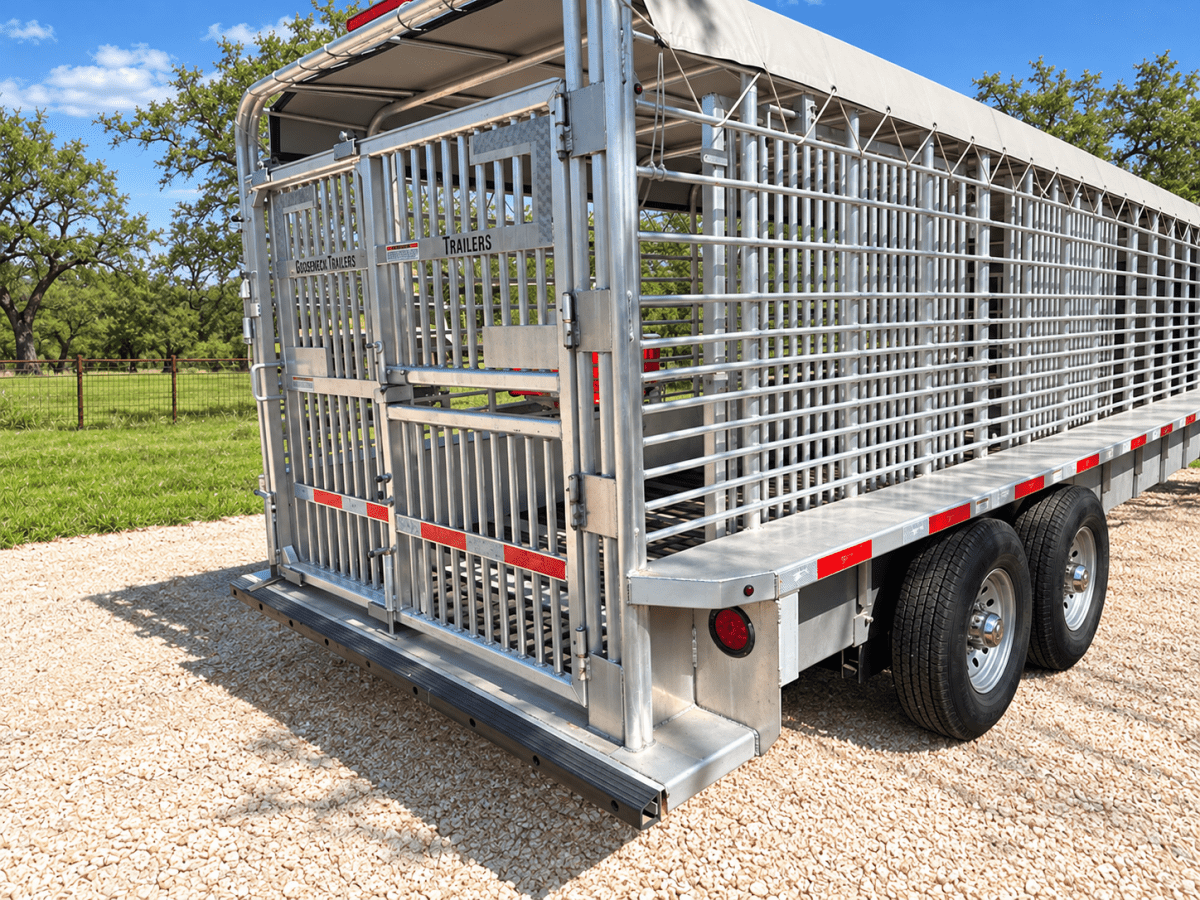 USED 2025 GOOSENECK Gooseneck Livestock 78"x20' ALUMINUM - 0714 - J4 Trailer
