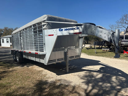 USED 2025 GOOSENECK Gooseneck Livestock 78"x20' ALUMINUM - 0714 - J4 Trailer