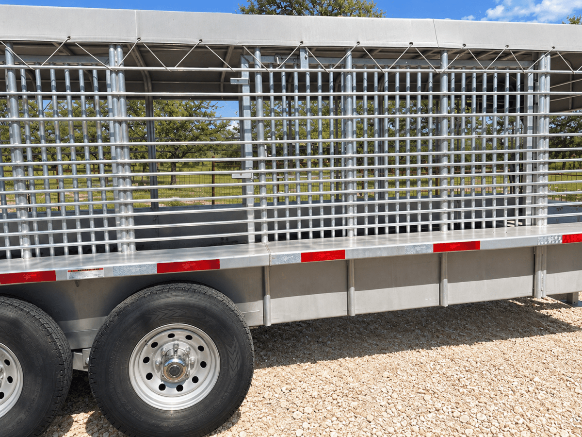 USED 2025 GOOSENECK Gooseneck Livestock 78"x20' ALUMINUM - 0714 - J4 Trailer