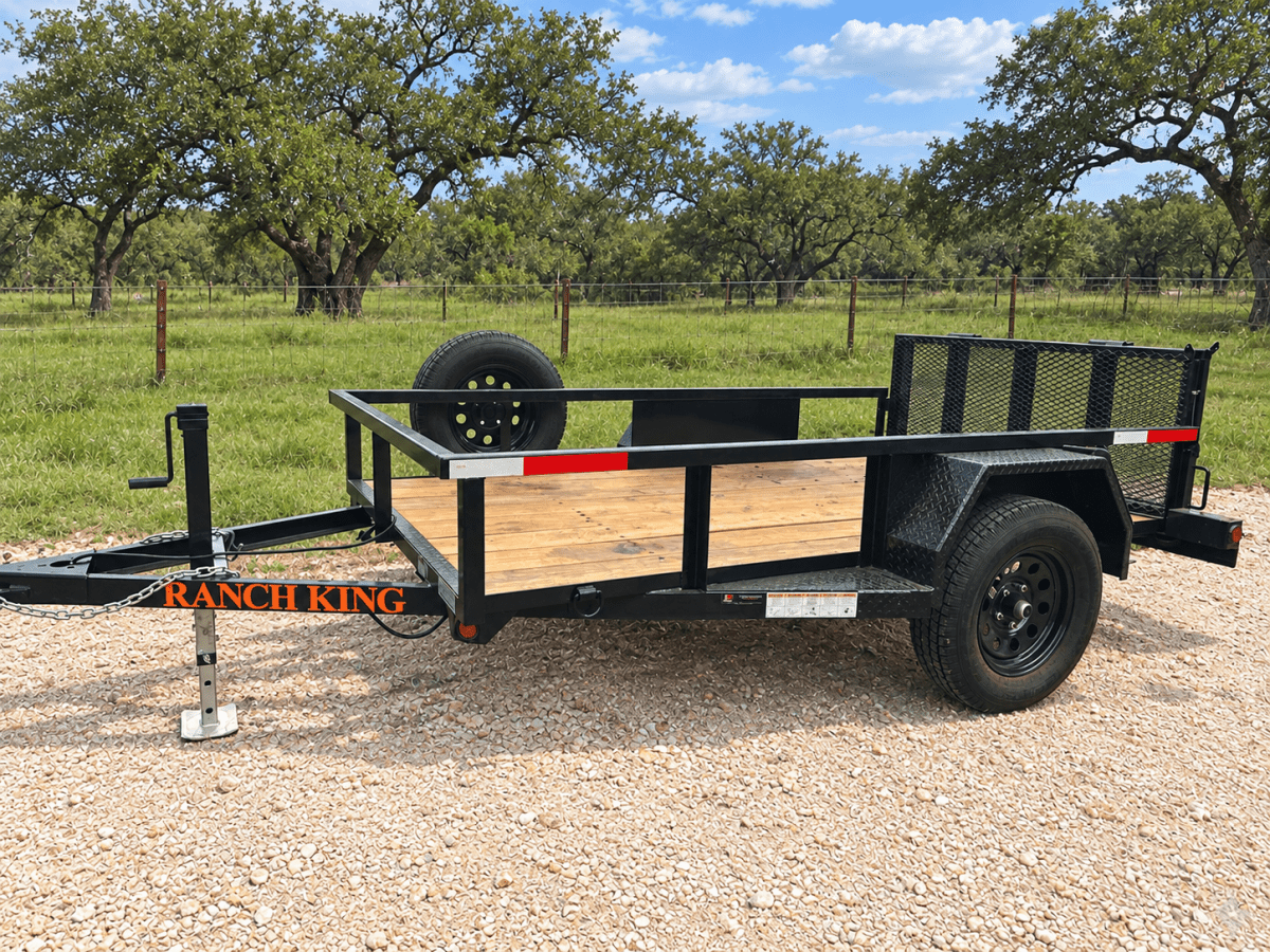 USED 2025 Ranch King 5x9 Single Axle Utility bifold WT95-24FMR- 2512 - J4 Trailer