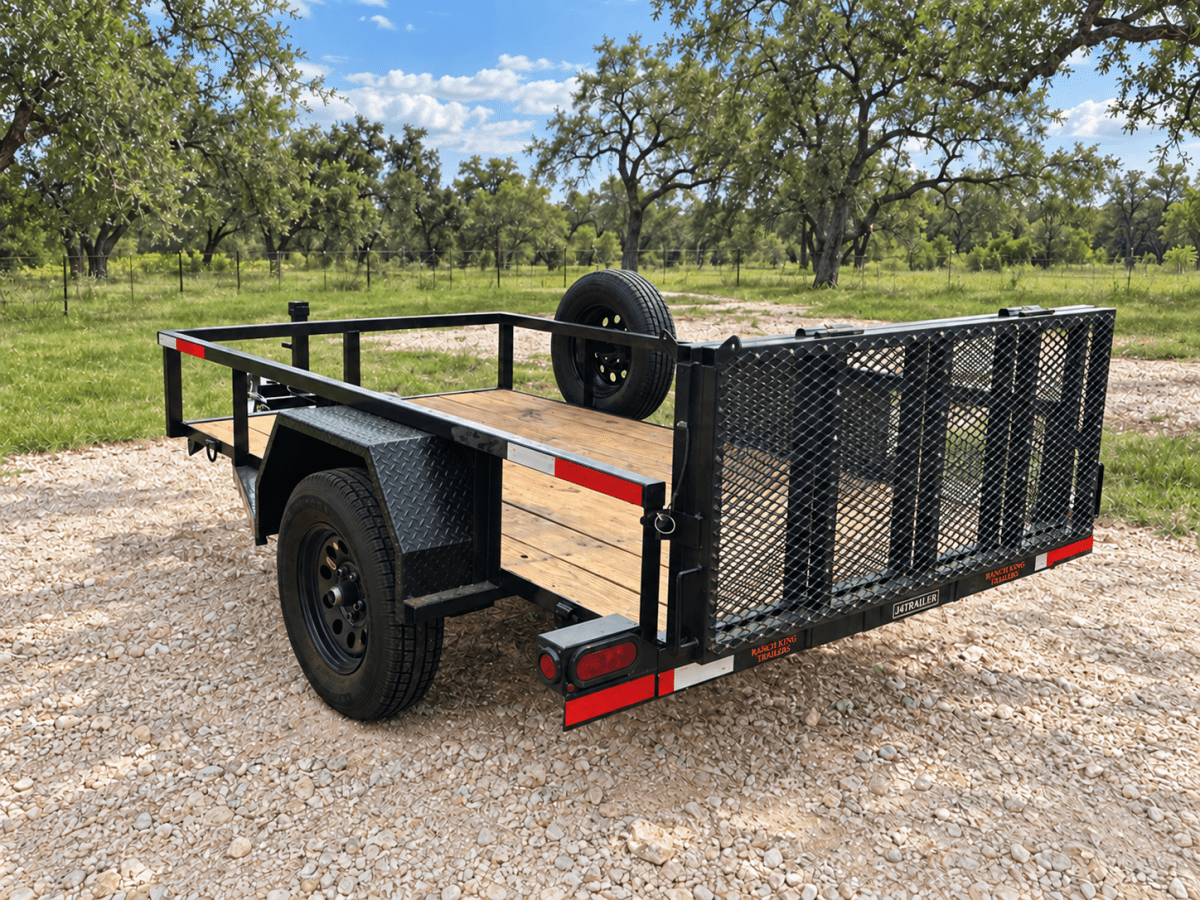USED 2025 Ranch King 5x9 Single Axle Utility bifold WT95-24FMR- 2512 - J4 Trailer