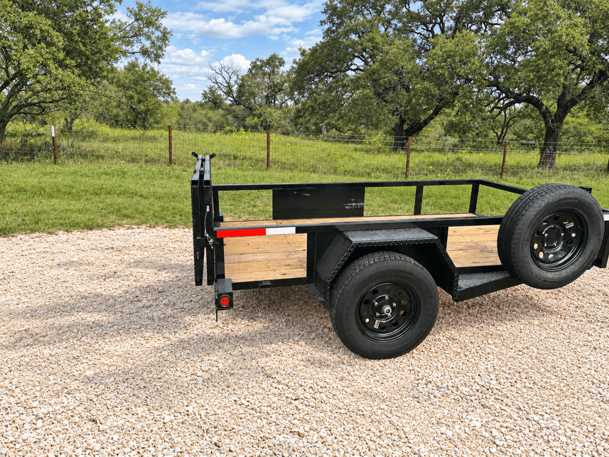 USED 2025 Ranch King 5x9 Single Axle Utility bifold WT95-24FMR- 2512 - J4 Trailer