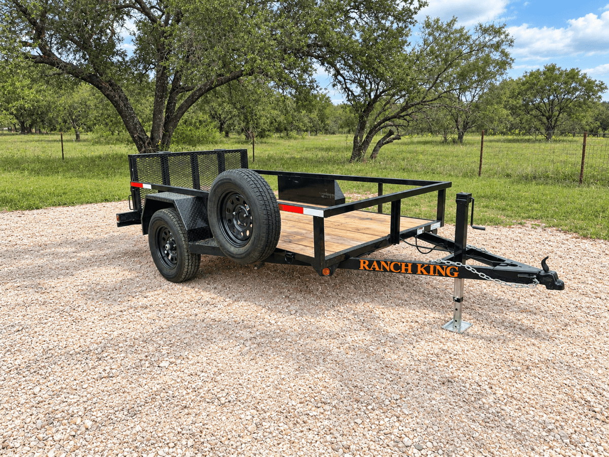 USED 2025 Ranch King 5x9 Single Axle Utility bifold WT95-24FMR- 2512 - J4 Trailer