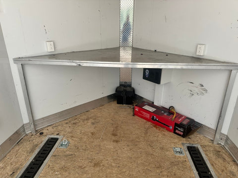 USED Alcom Nitro 8.5x20 Cargo Carhauler Tandem BLACK - 5618 - J4 Trailer