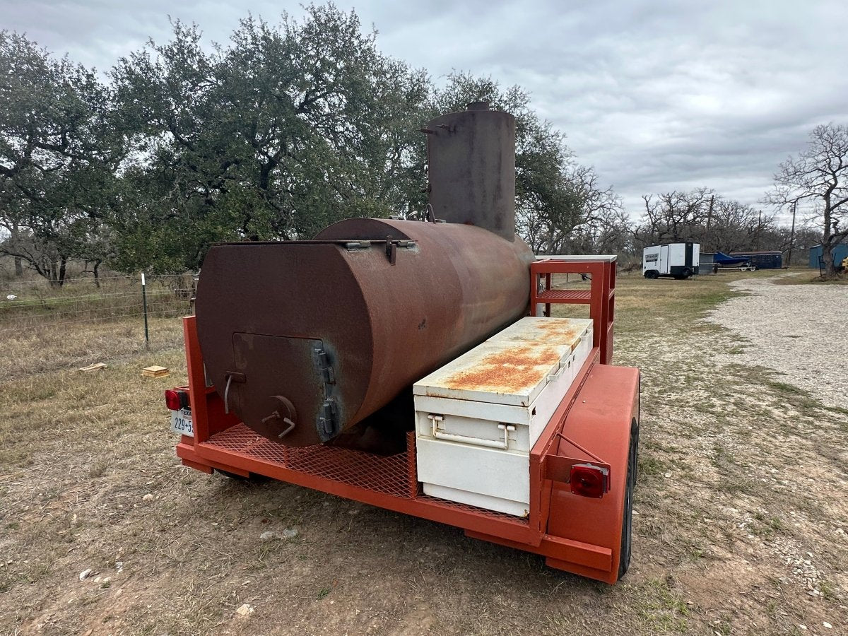 USED BBQ Pit Tandem Trailer - J4 Trailer