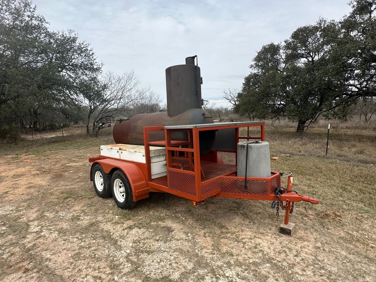 USED BBQ Pit Tandem Trailer - J4 Trailer