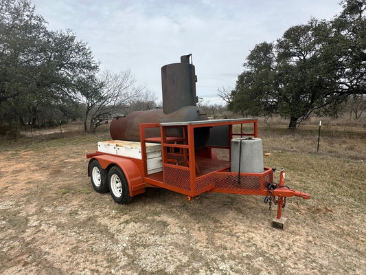 USED BBQ Pit Tandem Trailer - J4 Trailer
