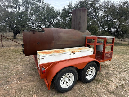 USED BBQ Pit Tandem Trailer - J4 Trailer