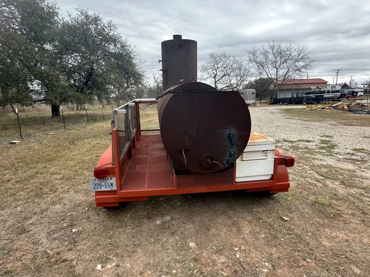 USED BBQ Pit Tandem Trailer - J4 Trailer