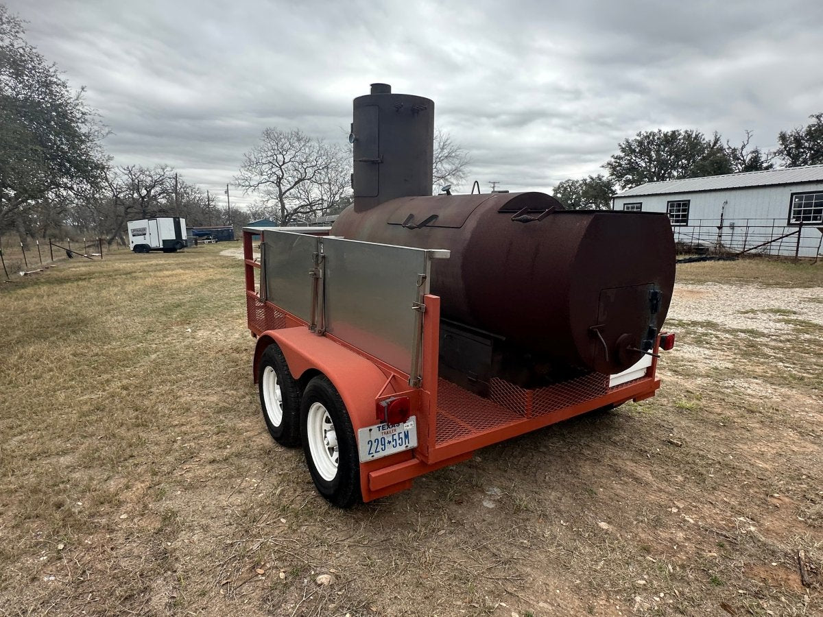 USED BBQ Pit Tandem Trailer - J4 Trailer