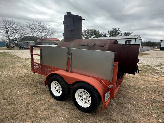 USED BBQ Pit Tandem Trailer - J4 Trailer