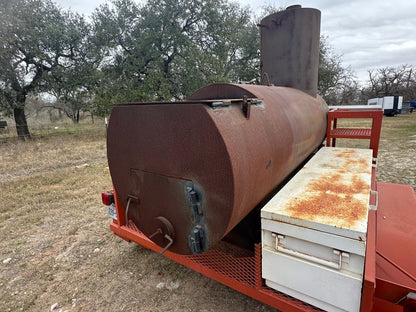 USED BBQ Pit Tandem Trailer - J4 Trailer