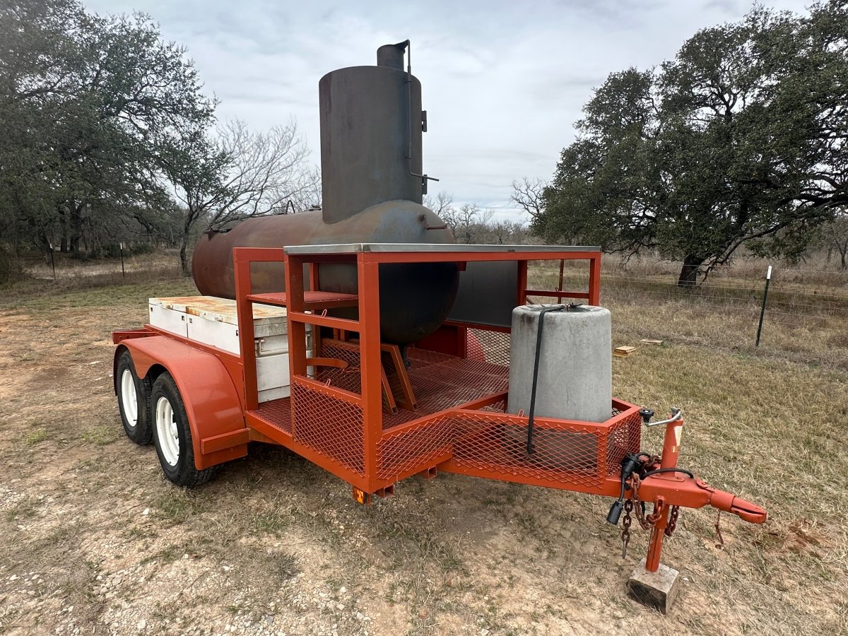 USED BBQ Pit Tandem Trailer - J4 Trailer