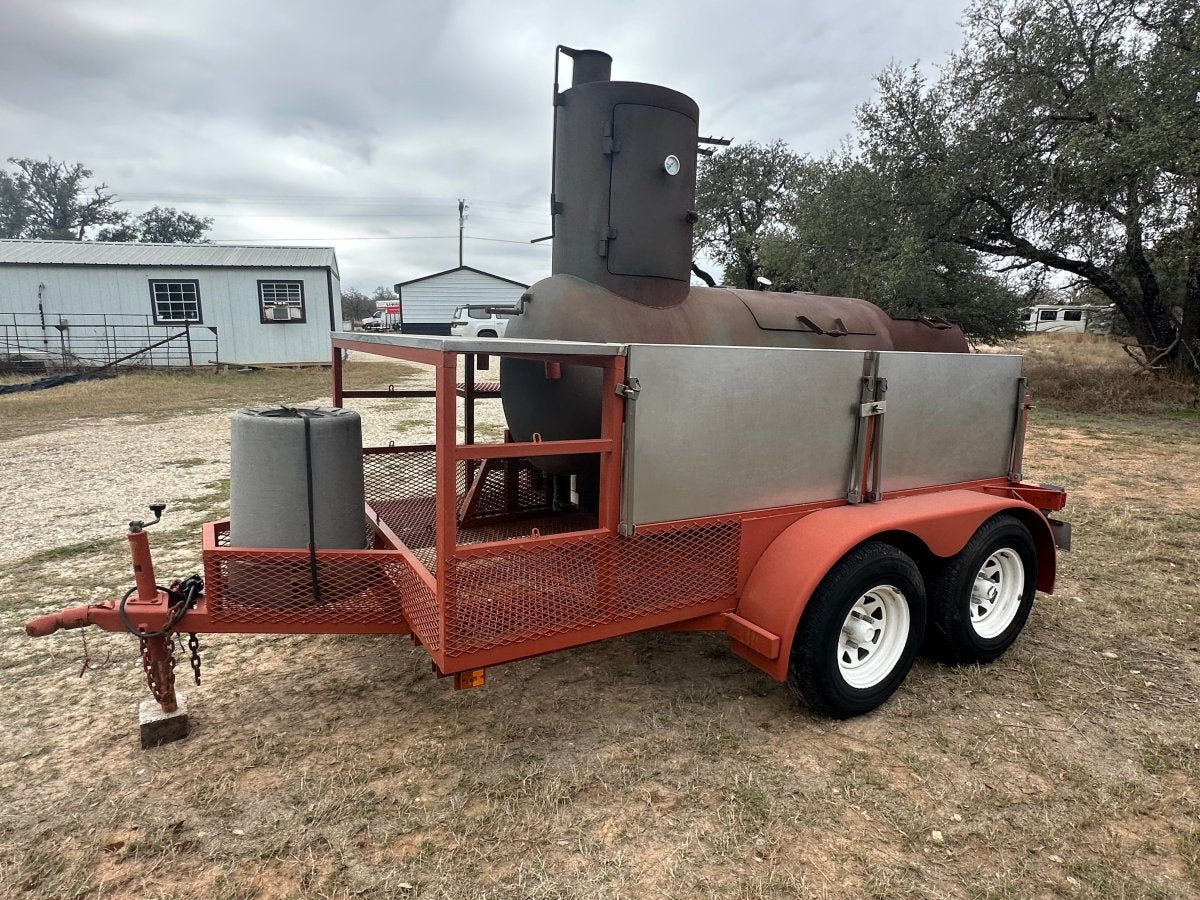USED BBQ Pit Tandem Trailer - J4 Trailer