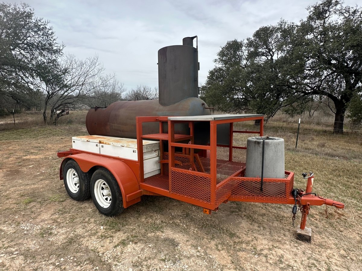 USED BBQ Pit Tandem Trailer - J4 Trailer