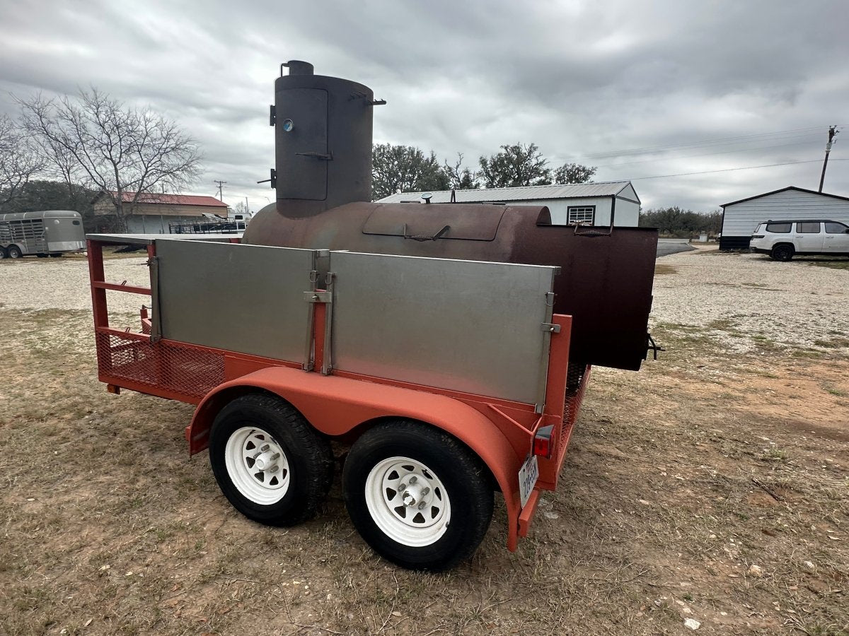 USED BBQ Pit Tandem Trailer - J4 Trailer