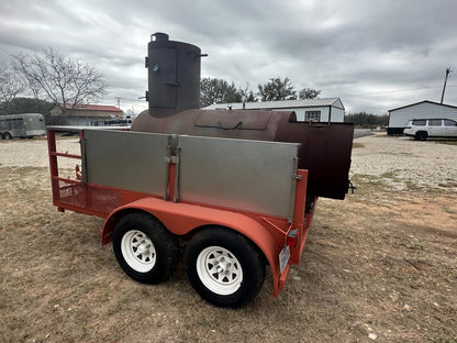 USED BBQ Pit Tandem Trailer - J4 Trailer