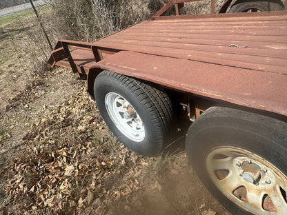 USED Homemade 16 ft Tilt w metal floors HMMD - J4 Trailer