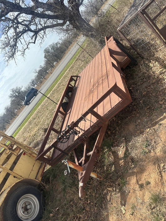 USED Homemade 16 ft Tilt w metal floors HMMD - J4 Trailer