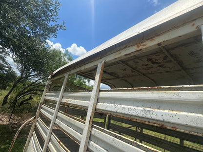USED Homemade 20' Gooseneck Livestock -HMMD - J4 Trailer