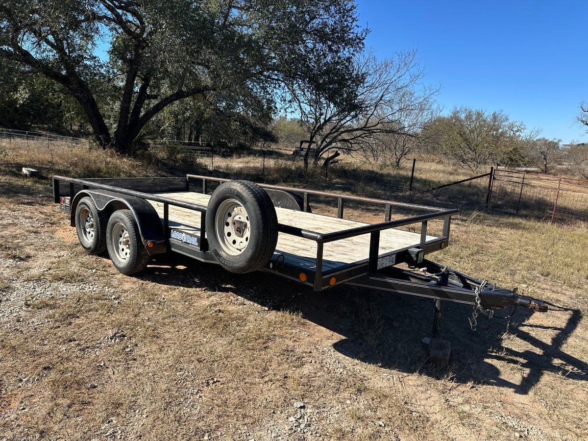 USED LoadTrail 82"x16' Utility 7k with spare - 8401 - J4 Trailer