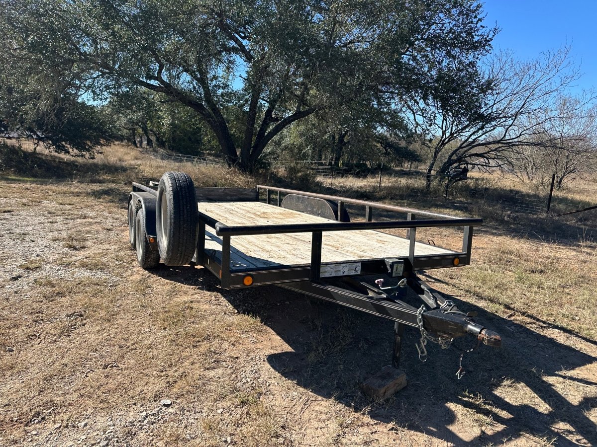 USED LoadTrail 82"x16' Utility 7k with spare - 8401 - J4 Trailer