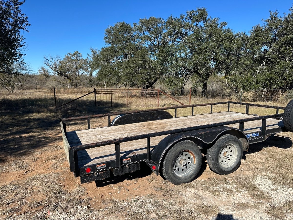 USED LoadTrail 82"x16' Utility 7k with spare - 8401 - J4 Trailer