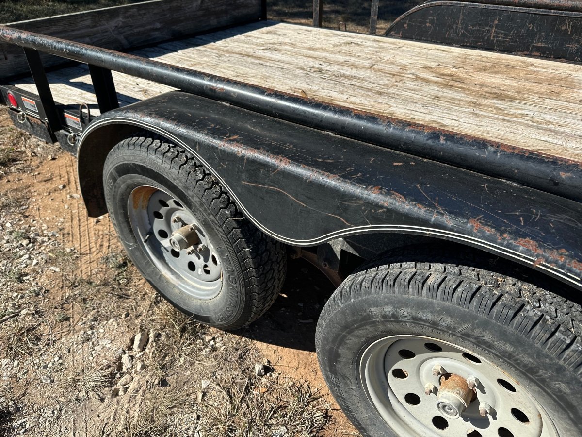 USED LoadTrail 82"x16' Utility 7k with spare - 8401 - J4 Trailer