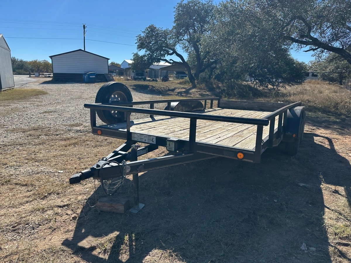 USED LoadTrail 82"x16' Utility 7k with spare - 8401 - J4 Trailer