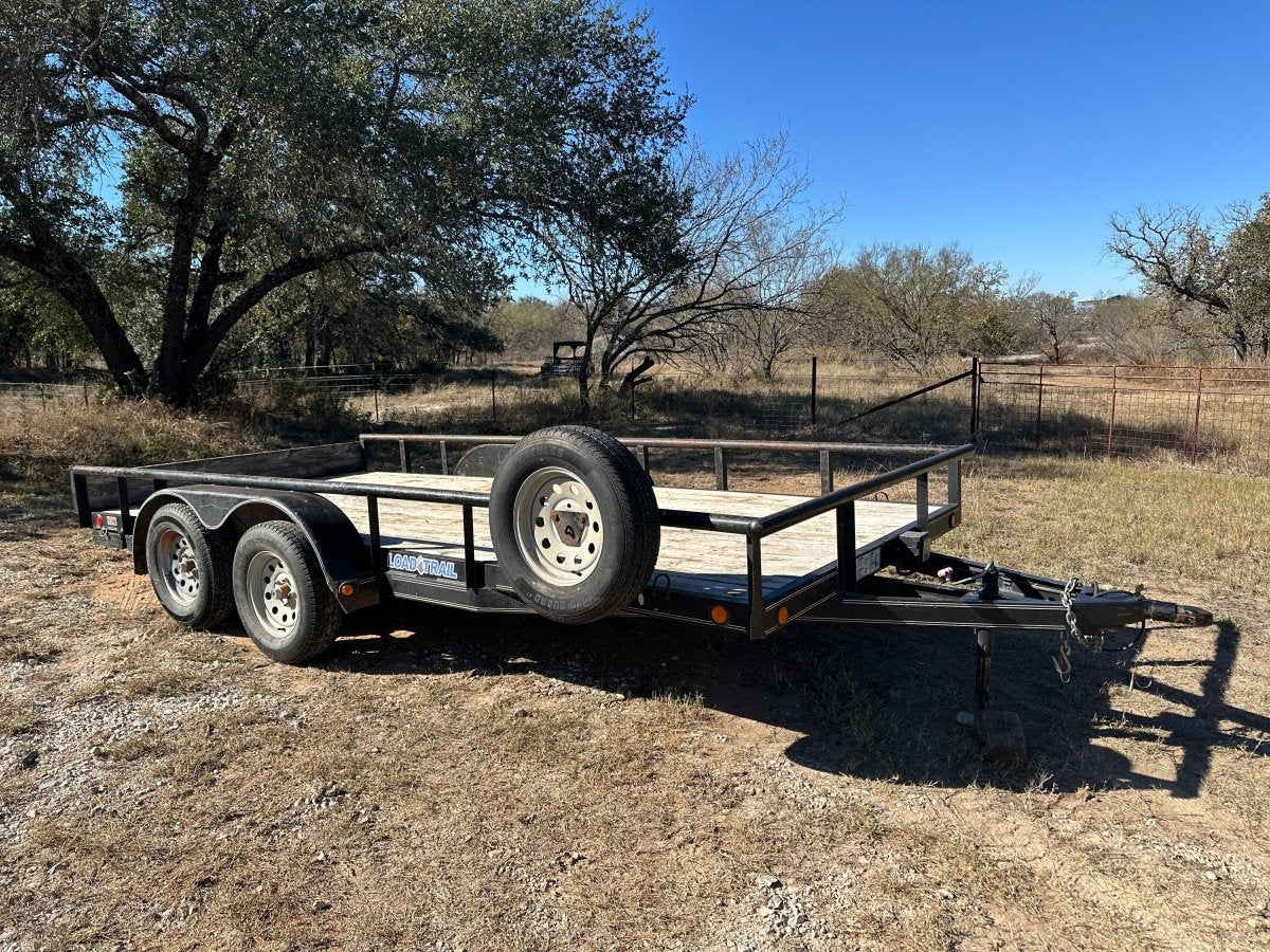 USED LoadTrail 82"x16' Utility 7k with spare - 8401 - J4 Trailer